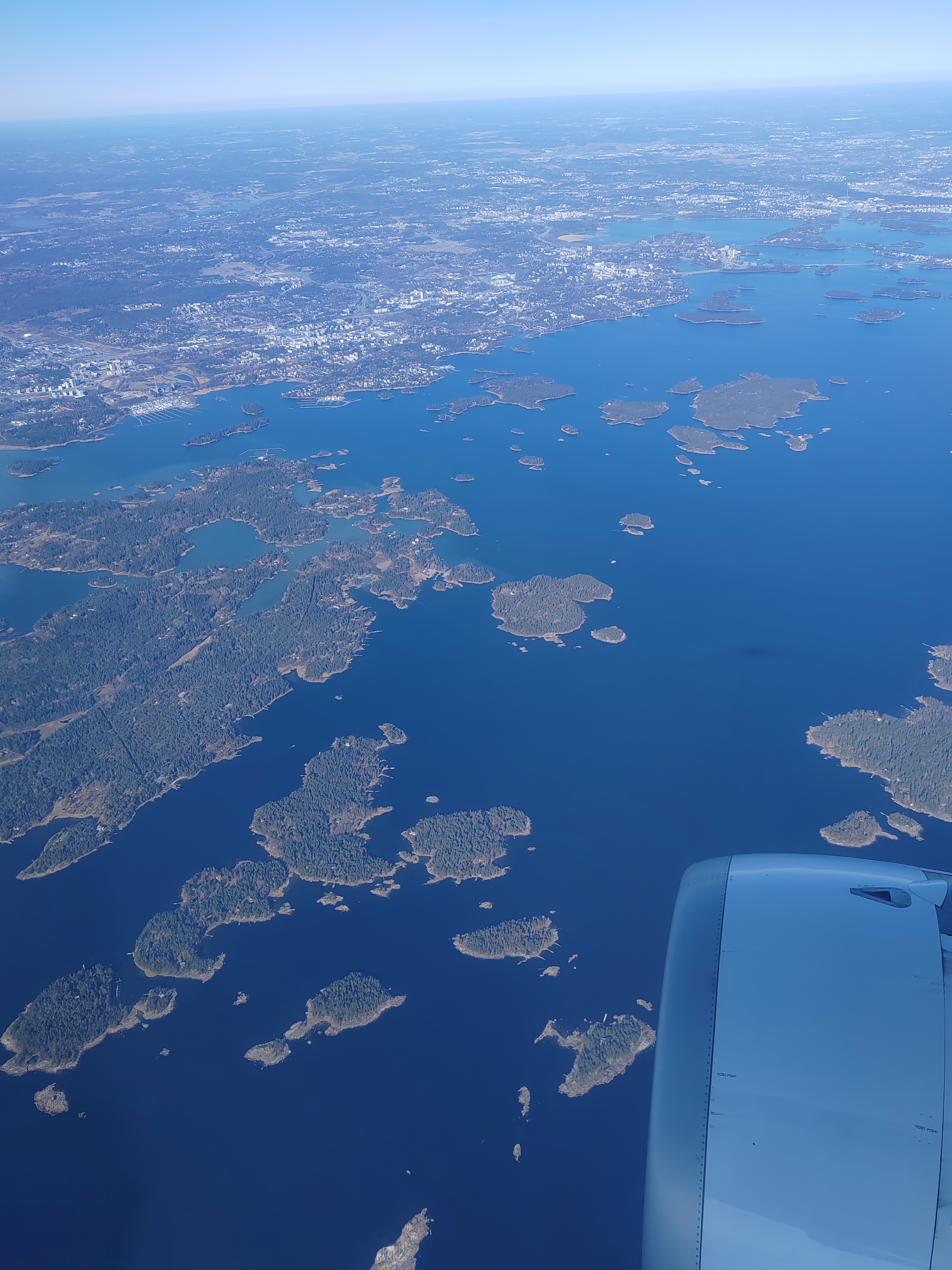 A látkép, ahogy megérkeztünk a Helsinki-Vantaa reptérre